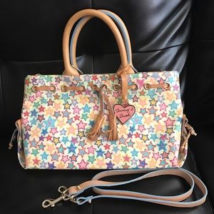 Dooney & Bourke Multi Star Tassle Tote Bag